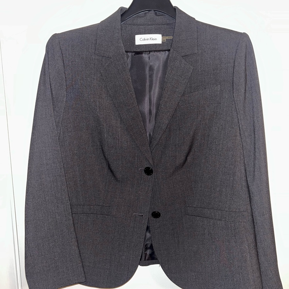 Calvin Klein Women's Charcoal Blazer